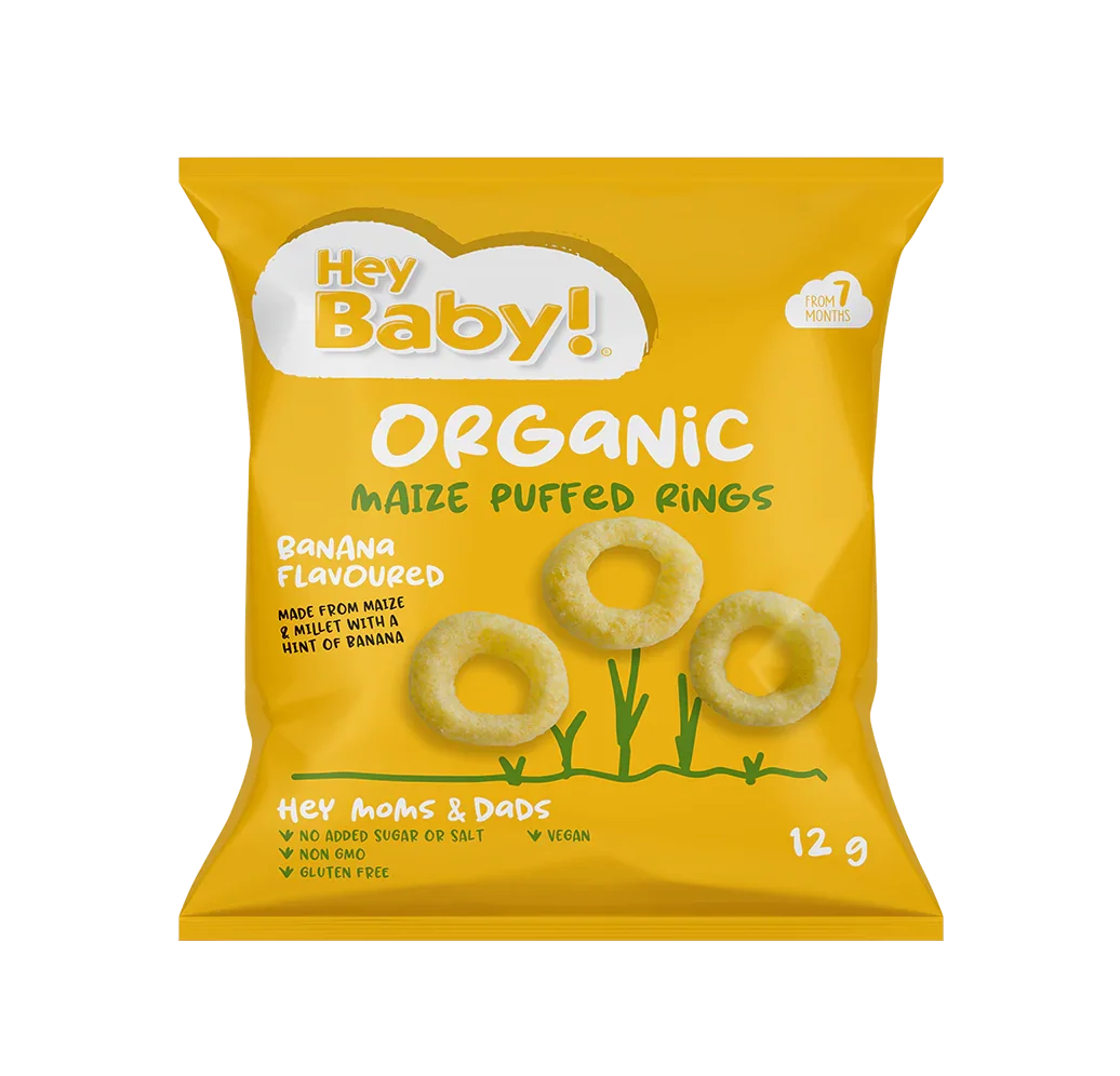 Organic Maize Puffed Rings 12g - Wildsprout