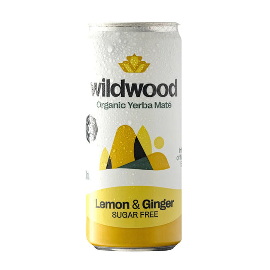 Organic Yerba Mate SF Lemon & Ginger 300ml - Wildsprout