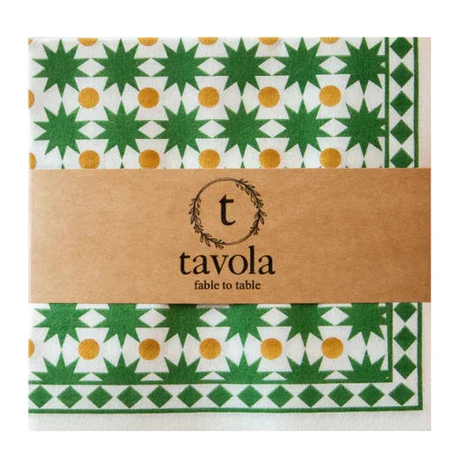 Biodegradable Serviettes - Christmas Stars
