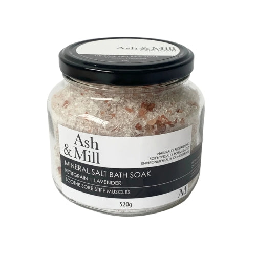 Mineral Salt Bath Soak - Petitgrain & Lavender