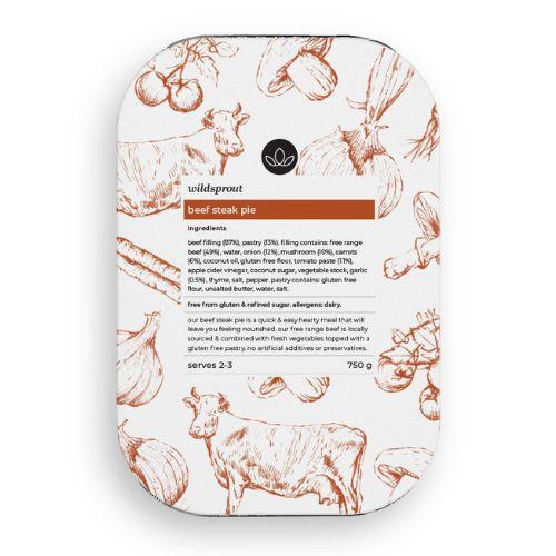 Beef Steak Pie 750g - Wildsprout