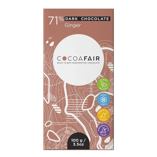 71% Dark Chocolate with Ginger - Wildsprout