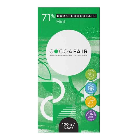 71% Dark Chocolate with Mint - Wildsprout