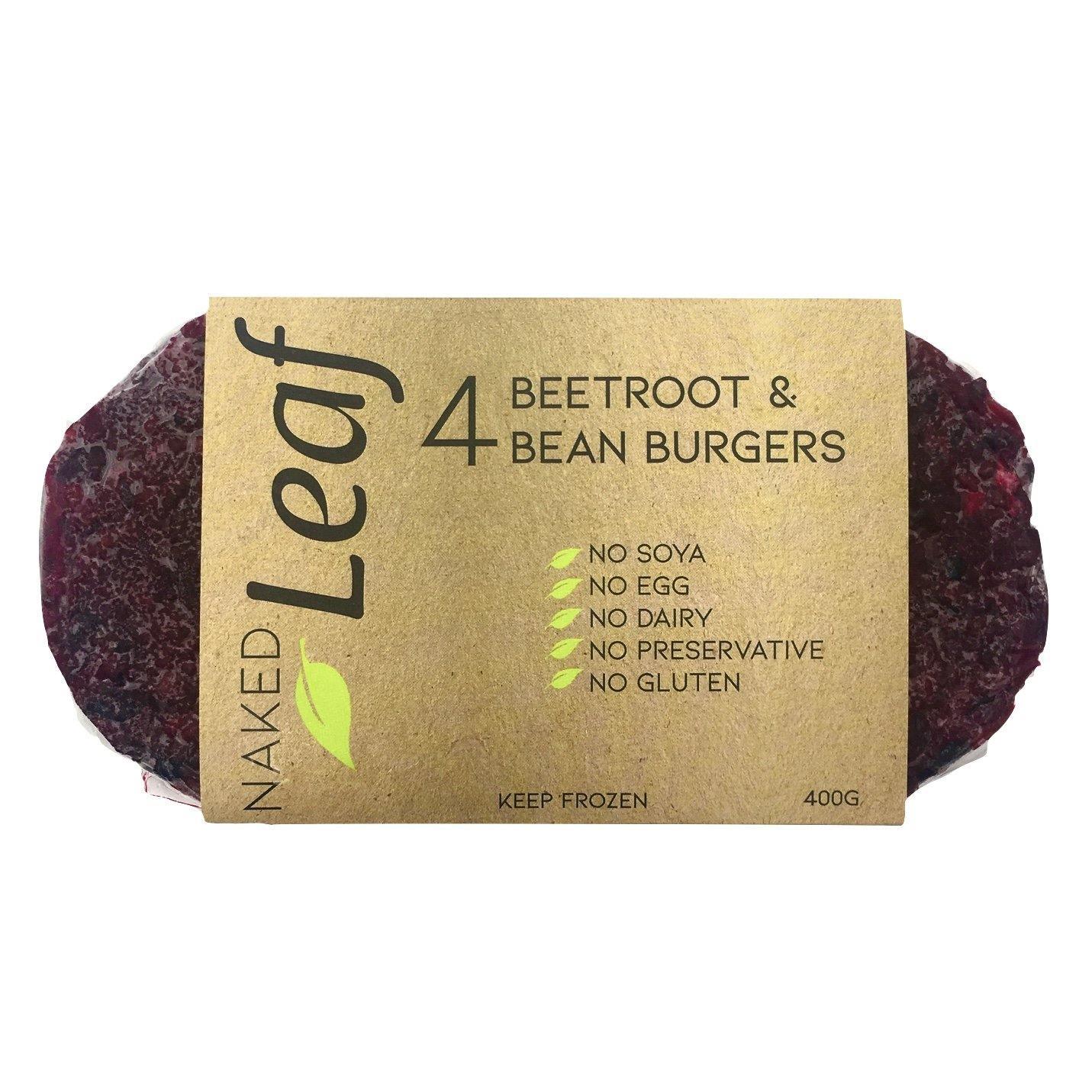 Veggie Burgers Beetroot & Bean (4 x 100g) - Wildsprout