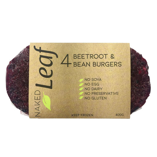Veggie Burgers Beetroot & Bean (4 x 100g) - Wildsprout