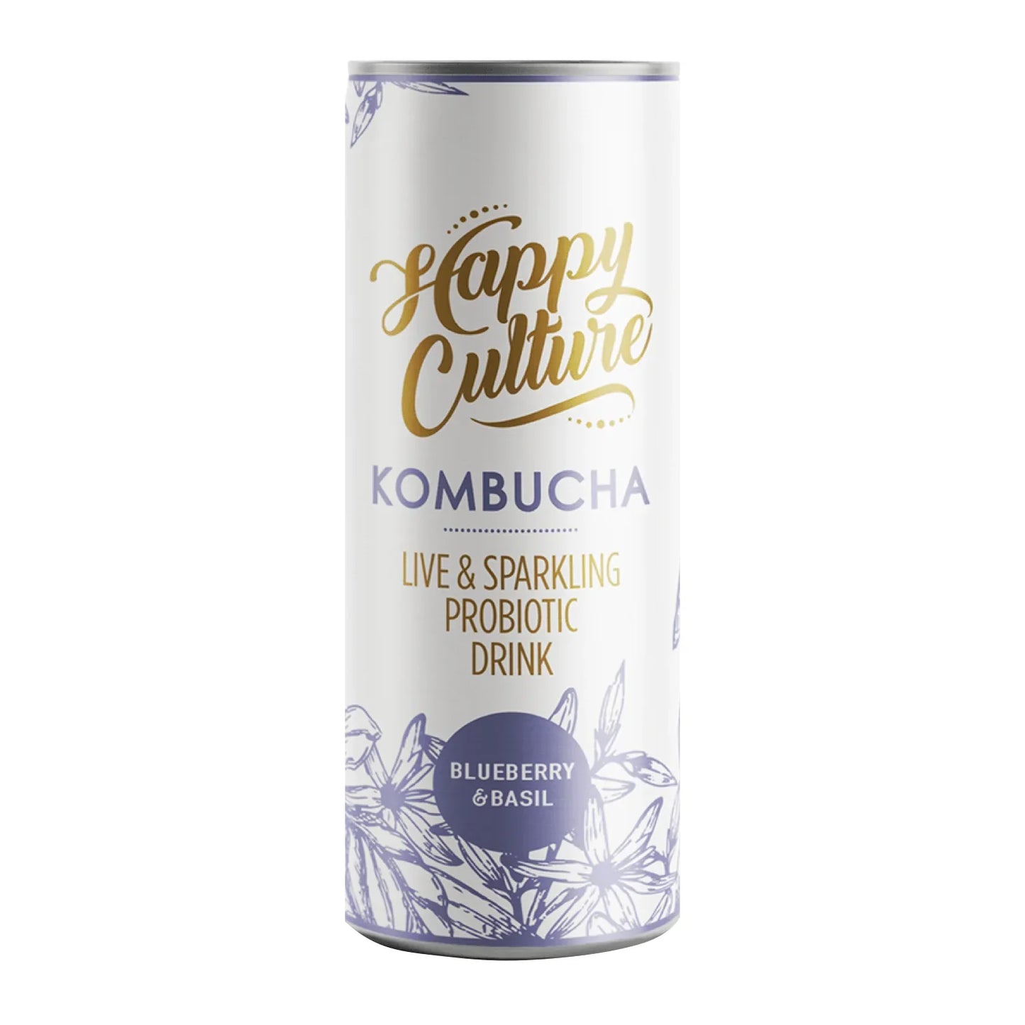 Kombucha Blueberry & Basil 300ml - Wildsprout