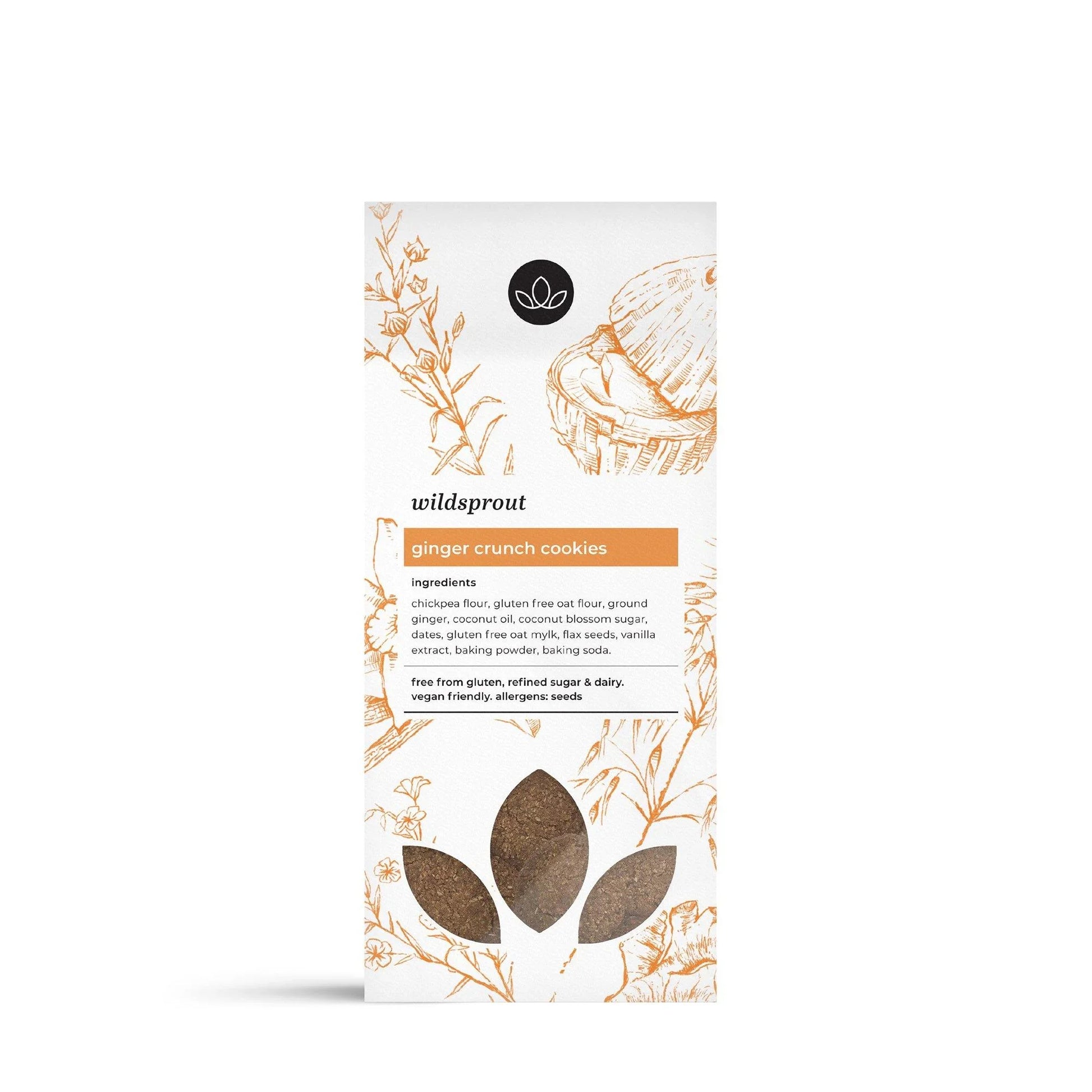 Ginger Crunch Cookies 200g - Wildsprout