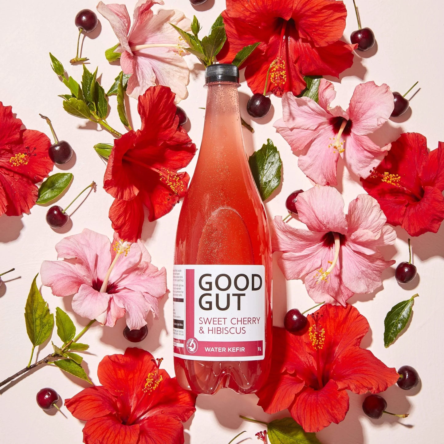 Kefir Water Sweet Cherry & Hibiscus 500ml - Wildsprout
