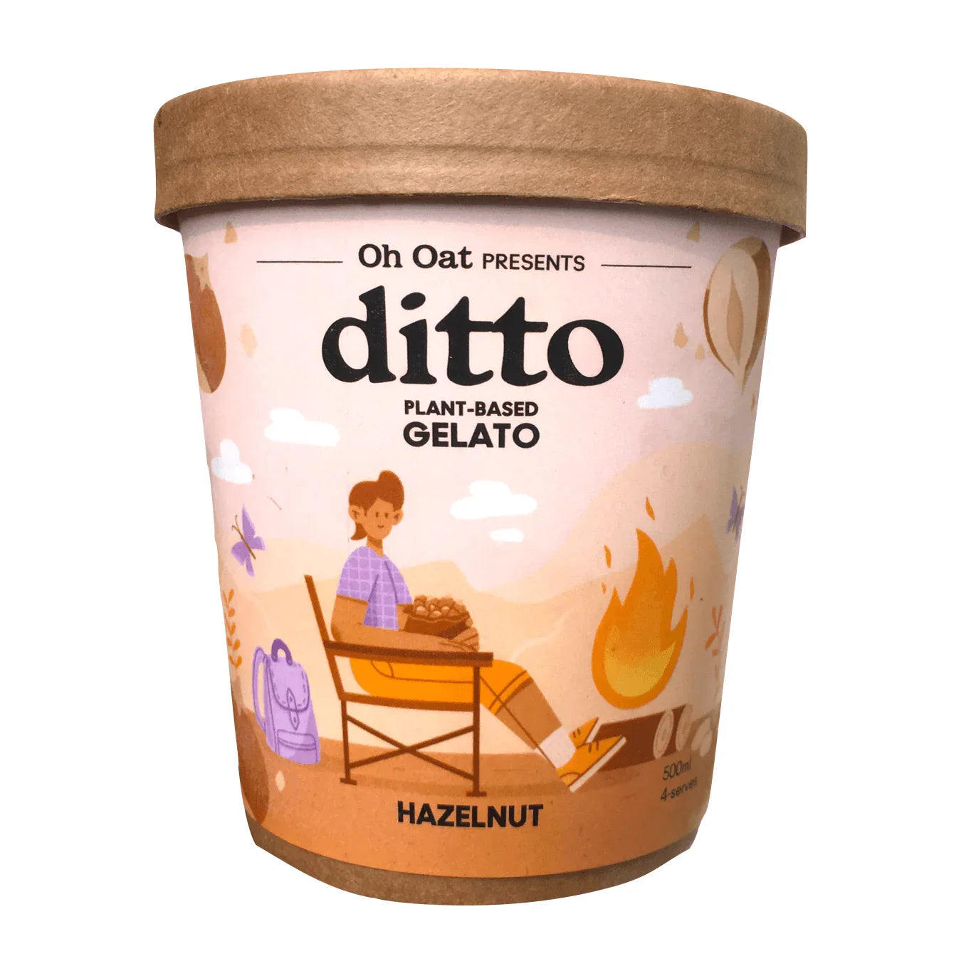 Vegan Ice Cream - Hazelnut 500ml - Wildsprout