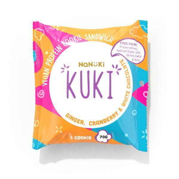 Kuki Ginger, Cranberry & White Chocolate 45g