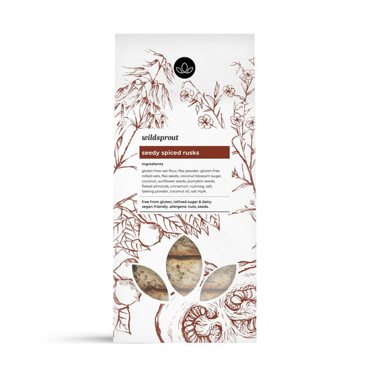 Seedy Spiced Rusks 420g - Wildsprout