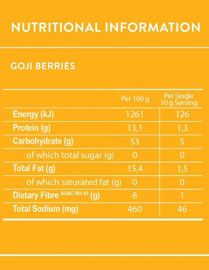 Organic Goji Berries 200g - Wildsprout