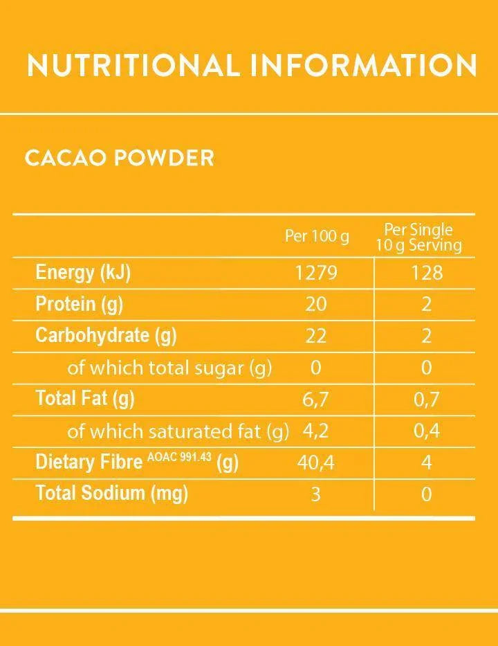 Organic Raw Cacao Powder 200g - Wildsprout