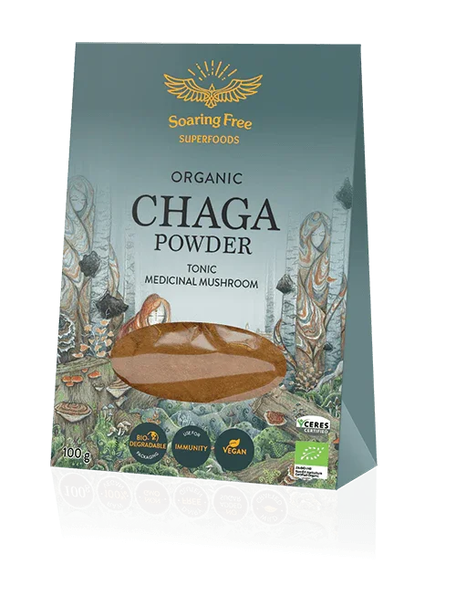 Organic Wildcrafted Chaga Mushroom Powder 100g