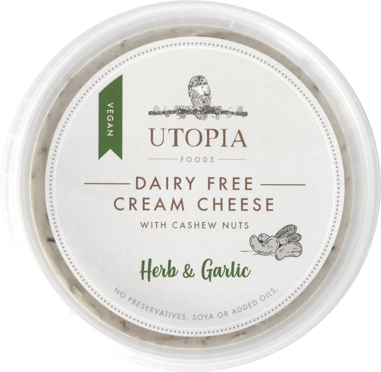 Cashew Nut Cream Cheese Herb & Garlic125ml