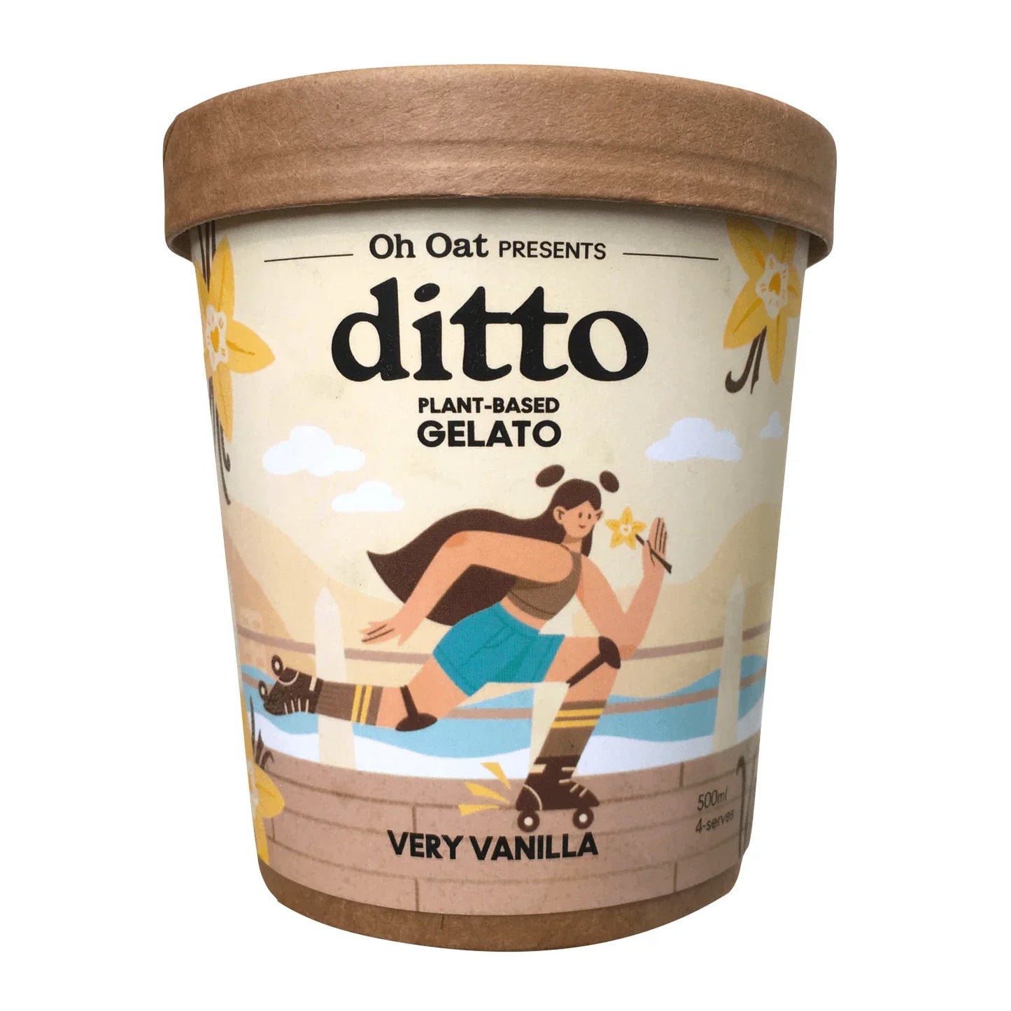 Vegan Ice Cream - Vanilla 500ml - Wildsprout