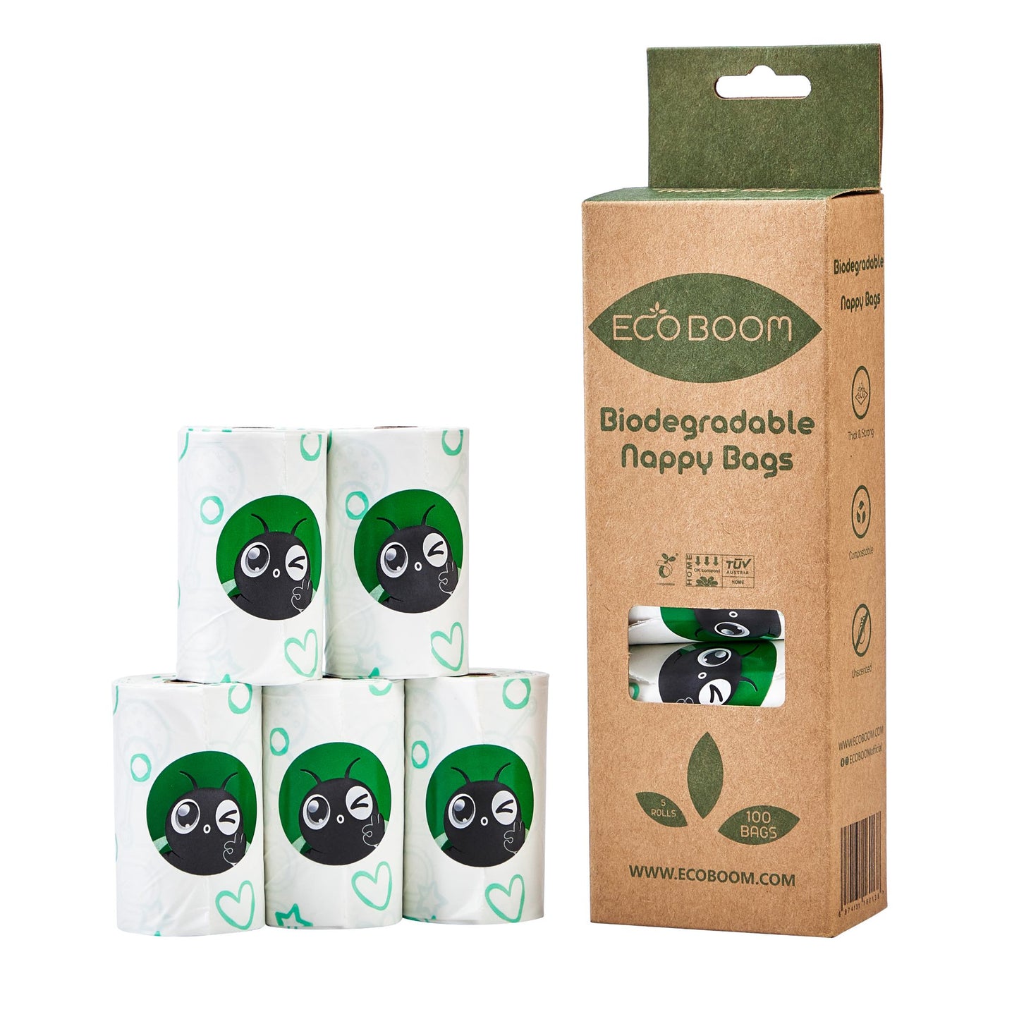 Biodegradable Nappy Bags (100)