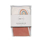 2 in 1 Burp Cloth + Bib Rainbow & Rust