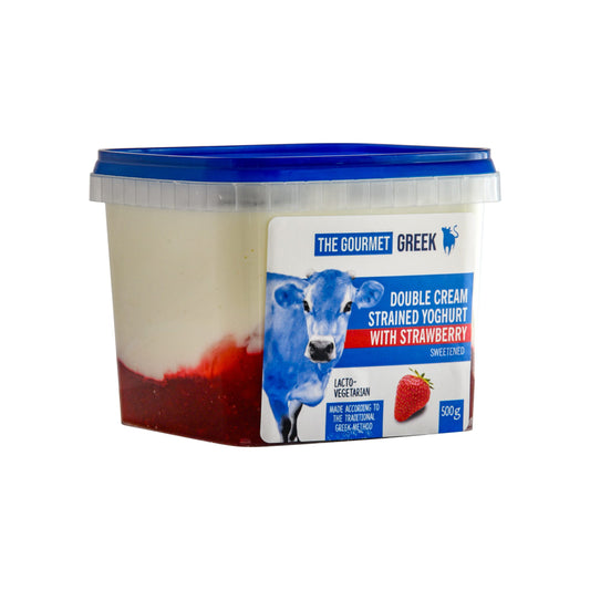 Double Cream Strained Strawberry Yoghurt 500g