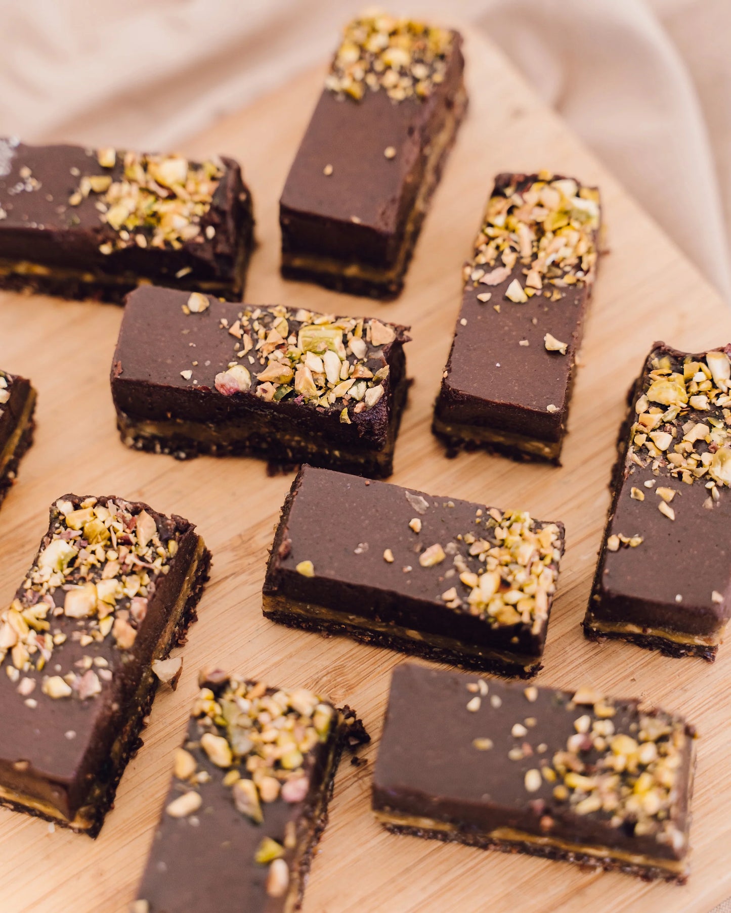 Pistachio, Orange & Chocolate Tart