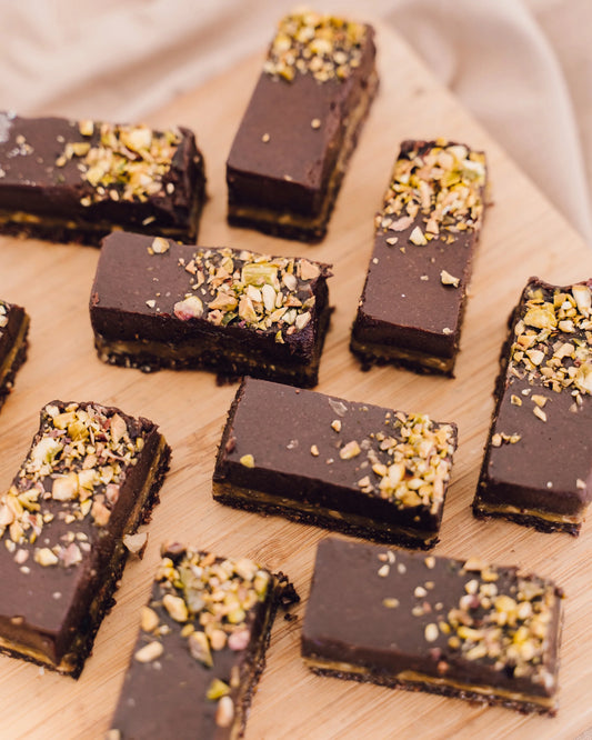 Pistachio, Orange & Chocolate Tart