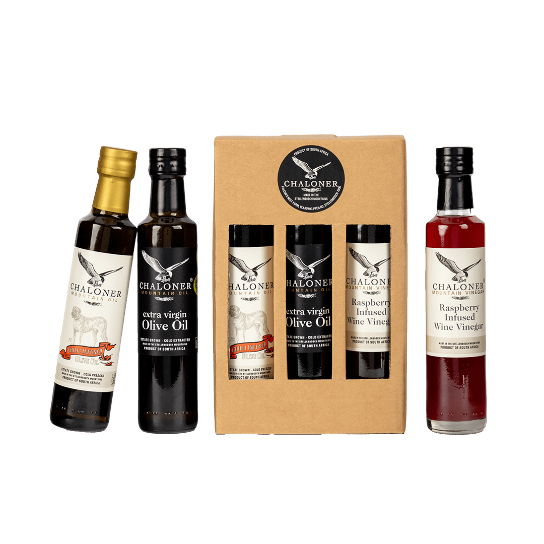 Gift Set - Chilli EVOO, Raspberry Vinegar & EVOO