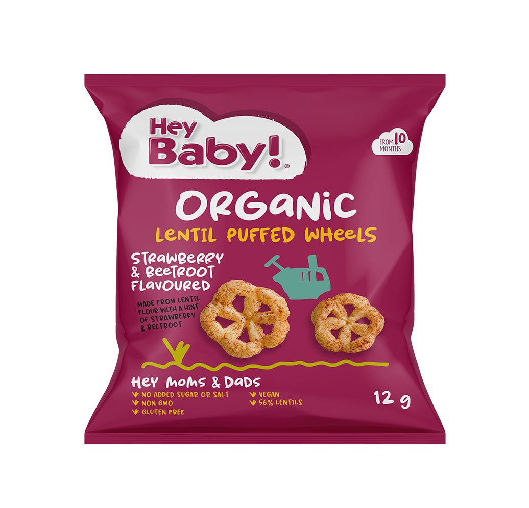 Organic Lentil Puffed Wheels 12g