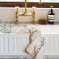 Small Country Towel - Variegated Charcoal