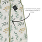 Bamboo Sleep Sack 1.0 TOG (Green Leaves & Sage)