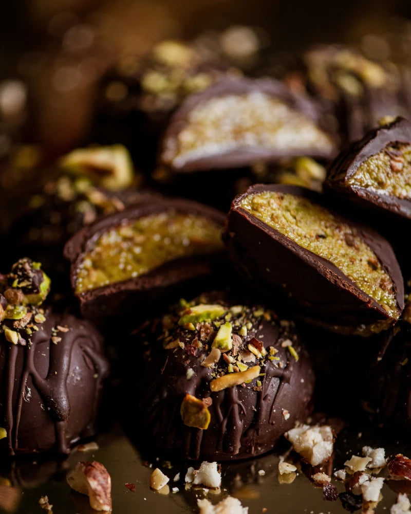 Pistachio, Chocolate & Hazelnut Dome