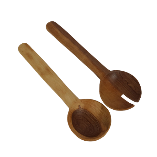 Wood Salad Servers Small