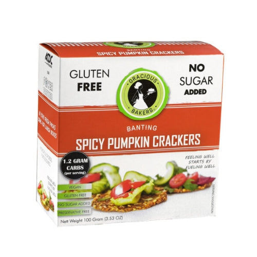 Spicy Pumpkin Crackers 100g
