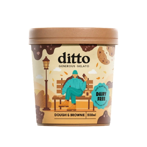 Vegan Ice Cream - Dough & Brownie 500ml