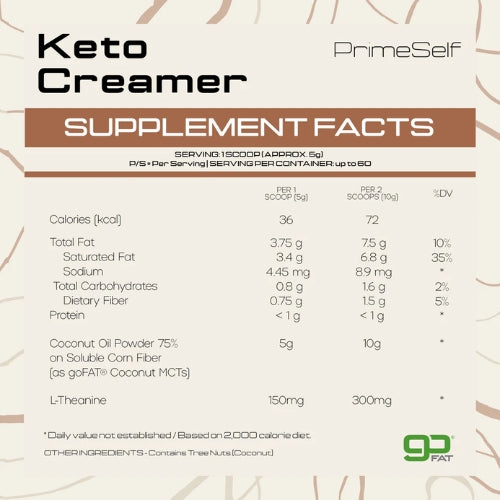 Keto Creamer Sachet 5g