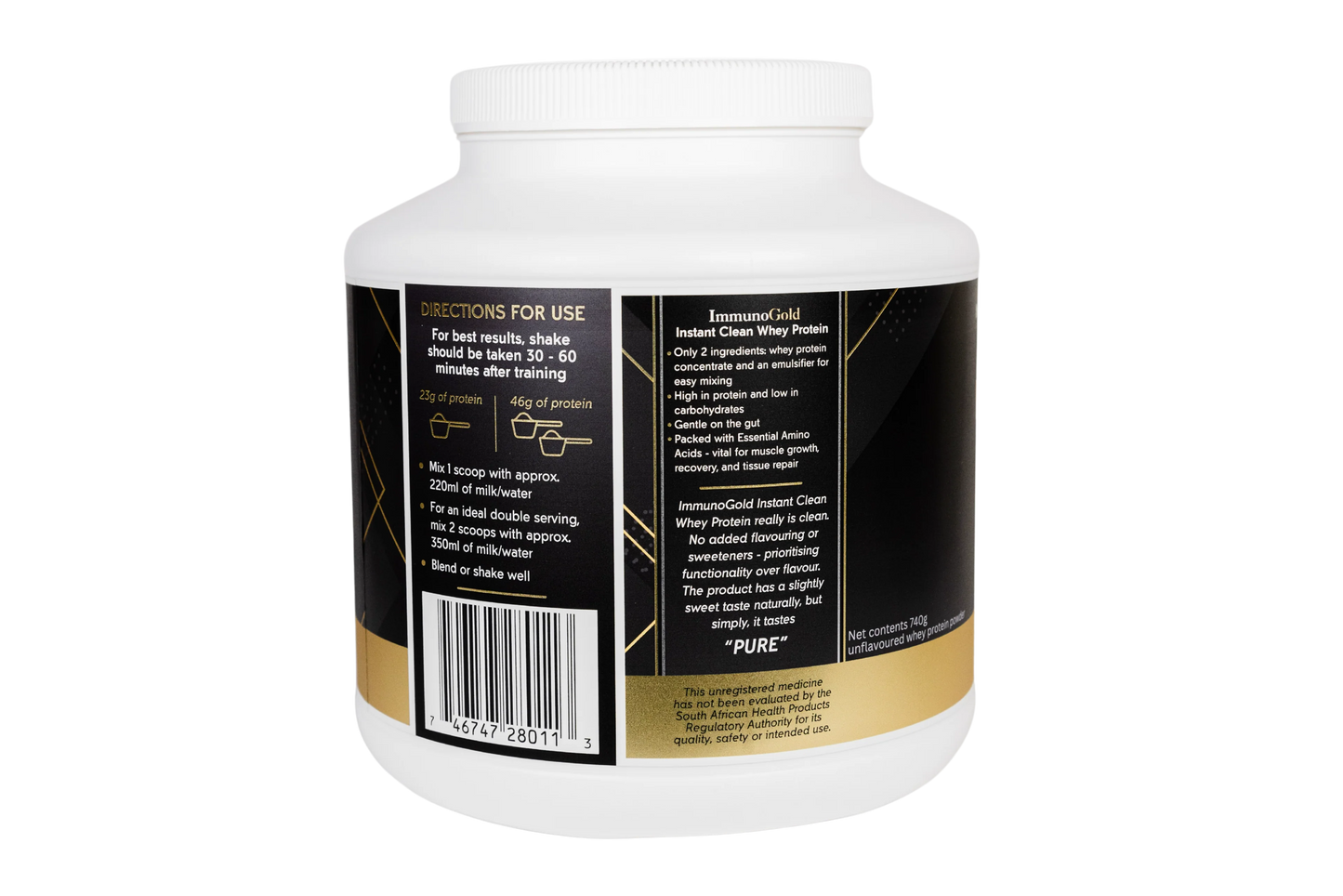 Whey Protein Unflavoured 740g