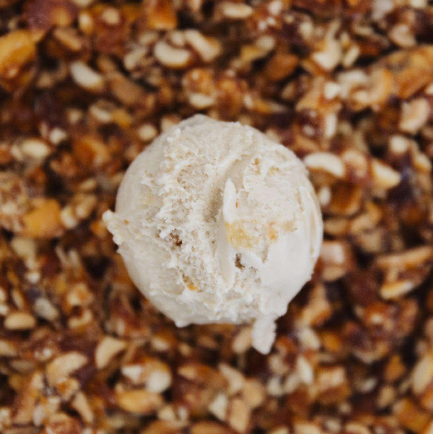 Vegan Ice Cream - Peanut Brittle 500ml - Wildsprout