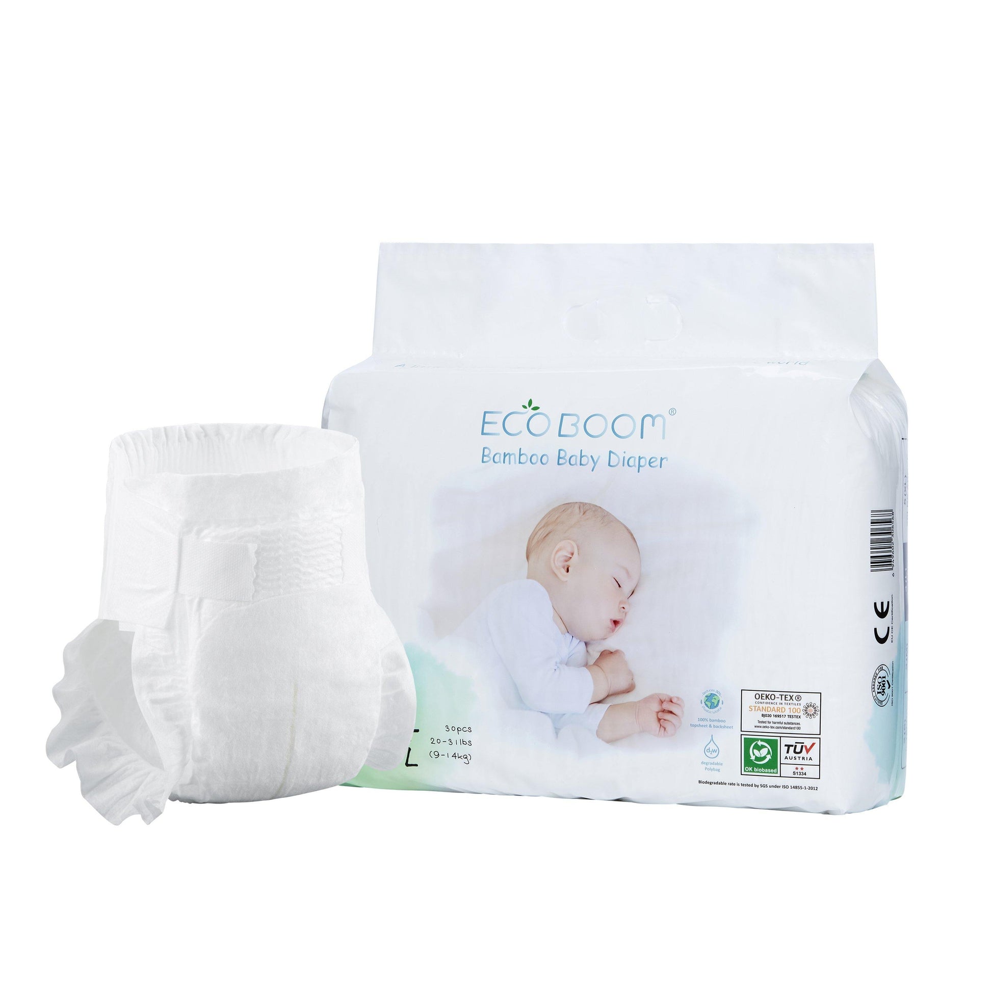 Bamboo Baby Diaper Large (30) - Wildsprout