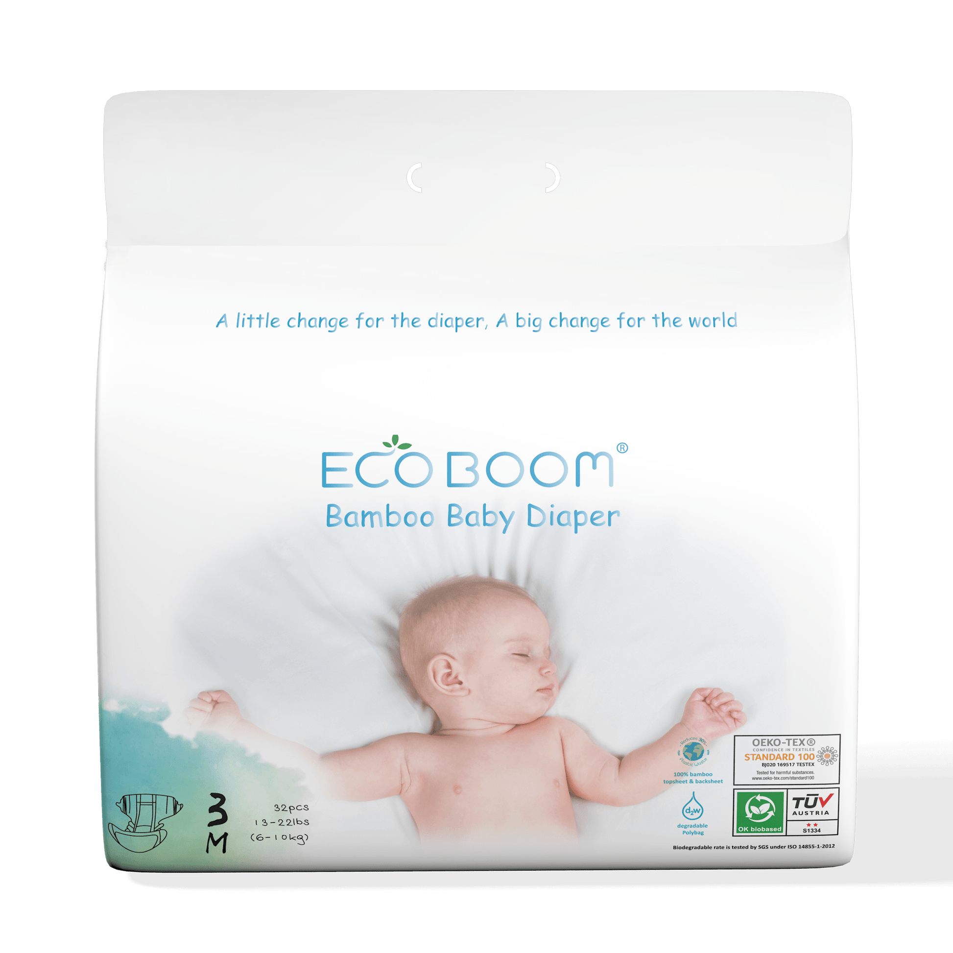Bamboo Baby Diaper Medium (32) - Wildsprout