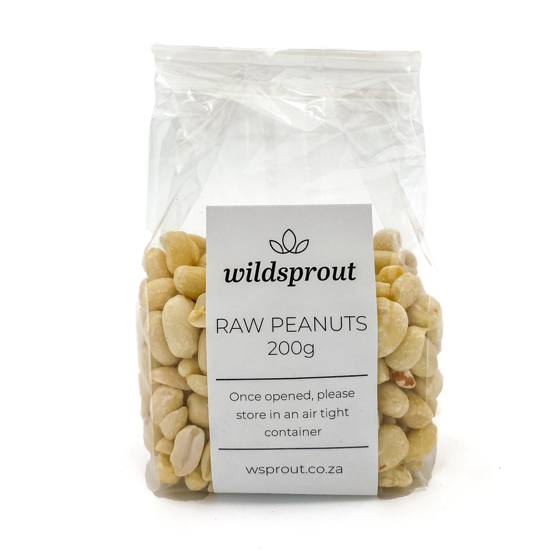 Raw Peanuts 200g - Wildsprout