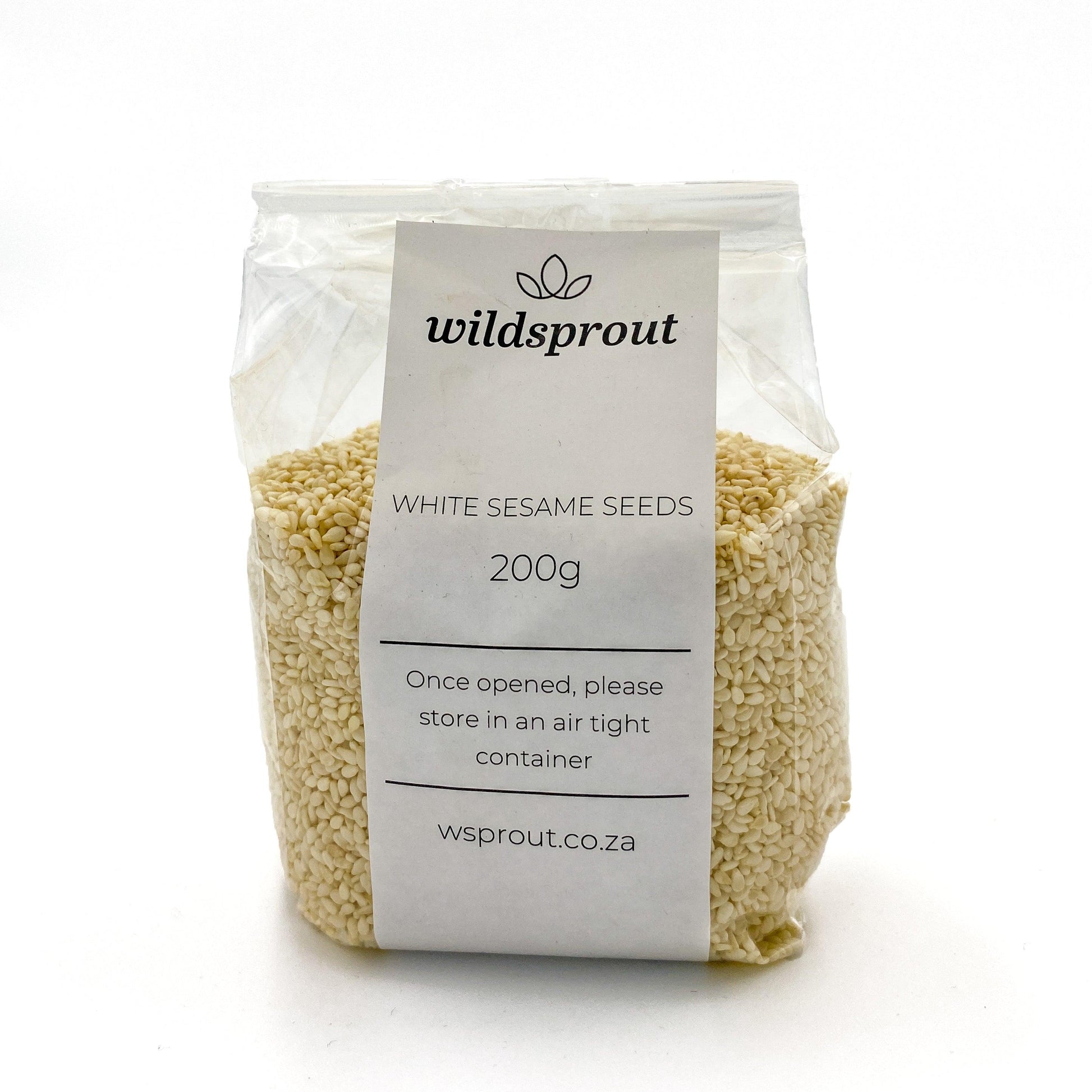 White Sesame Seeds 200g - Wildsprout