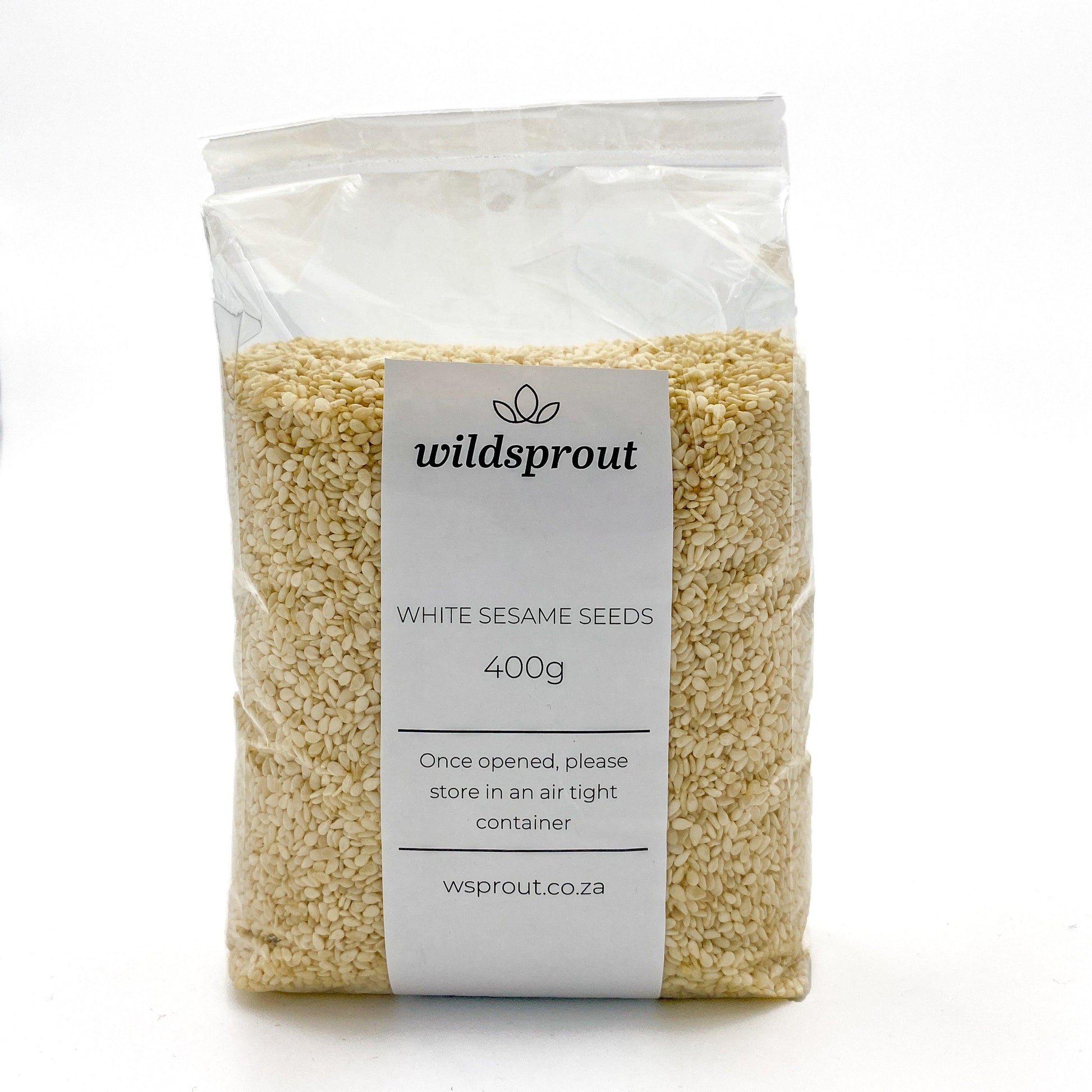 White Sesame Seeds 400g - Wildsprout