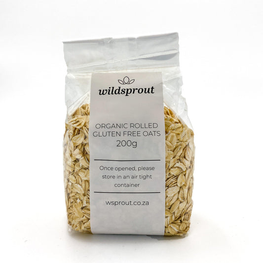 Organic Rolled Gluten Free Oats 200g - Wildsprout