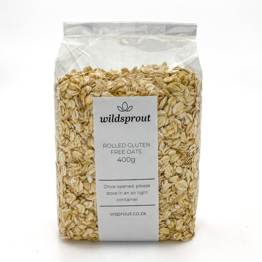 Organic Rolled Gluten Free Oats 400g - Wildsprout
