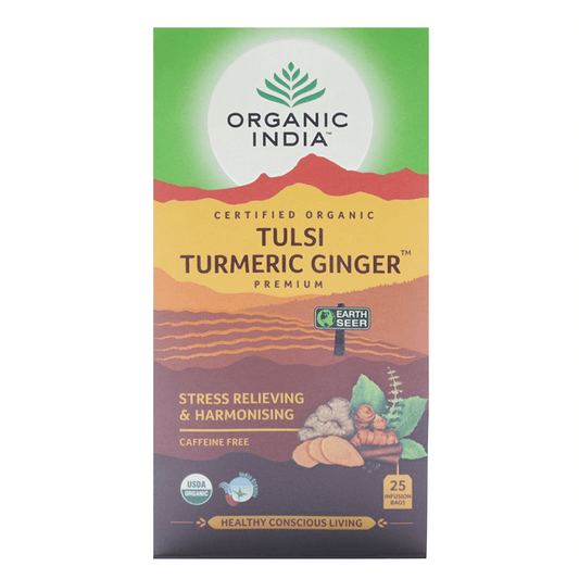 Tulsi Organic Turmeric Ginger Tea 25 Bags - Wildsprout