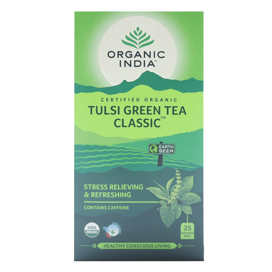 Tulsi Organic Green Tea 25 Bags - Wildsprout
