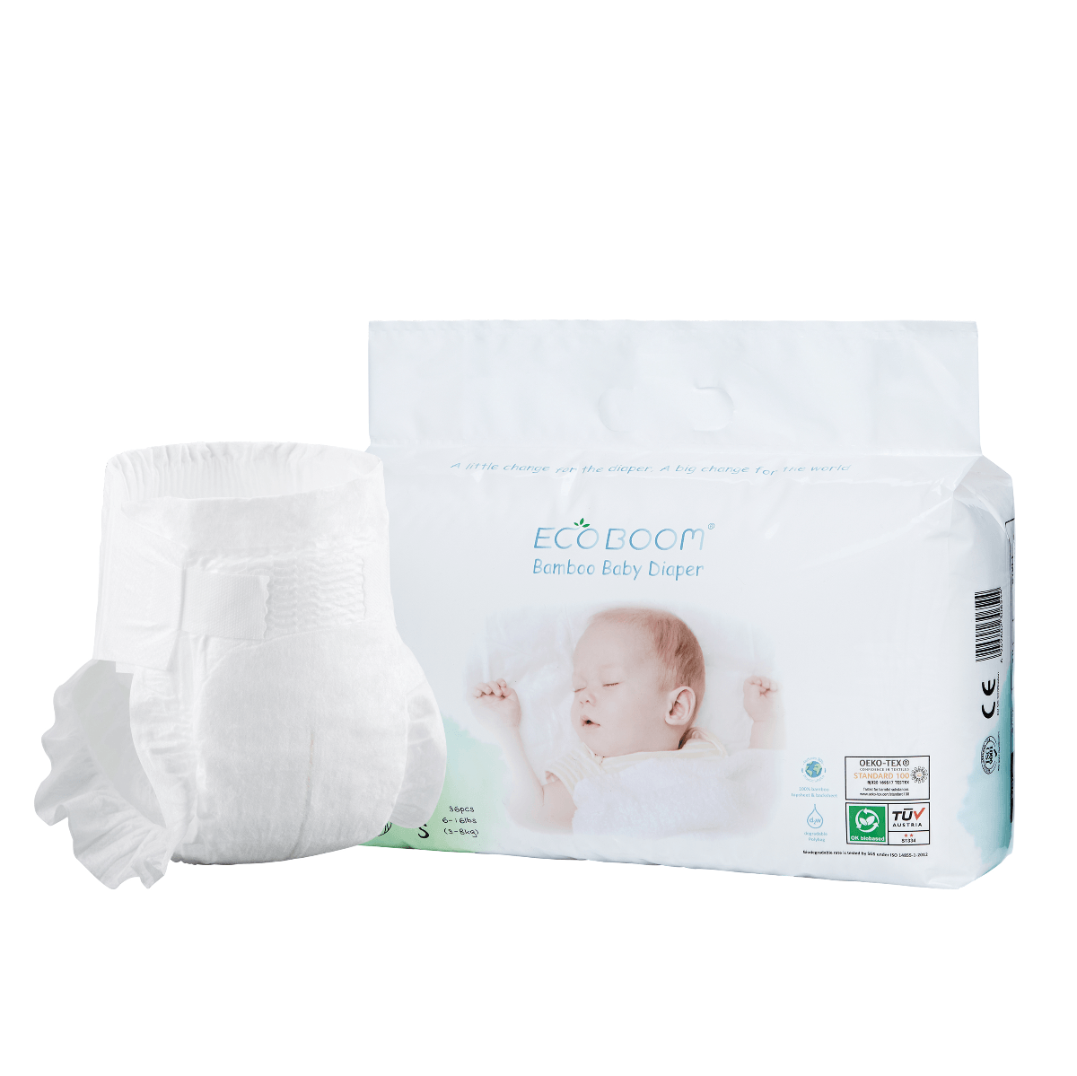 Bamboo Baby Diaper Small (36) - Wildsprout