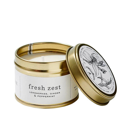 Fresh Zest Candle - Gold Tin - Wildsprout