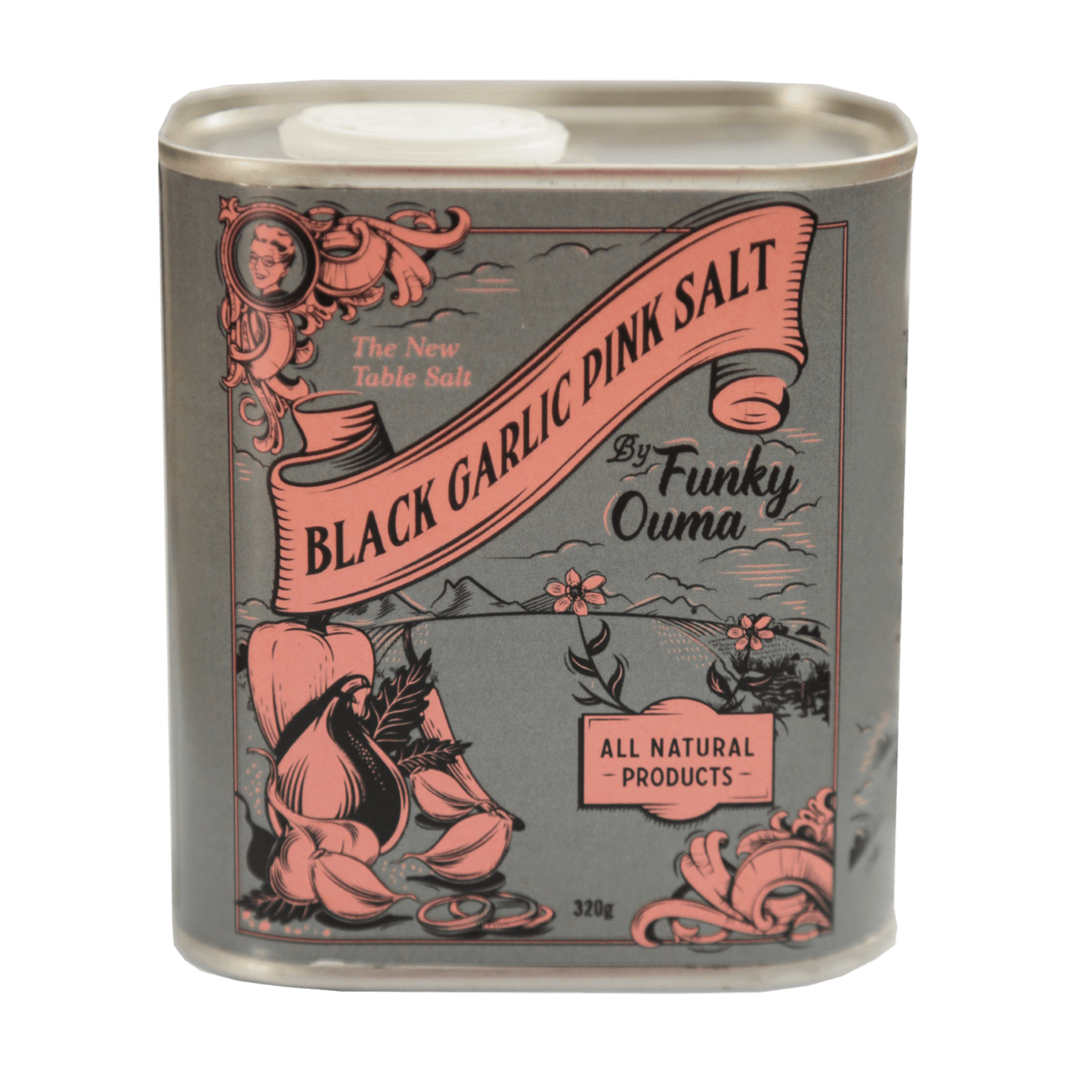 Black Garlic Pink Salt 320g