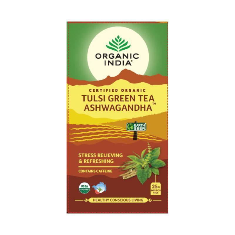 Tulsi Organic Green Tea Ashwagandha 25 bags