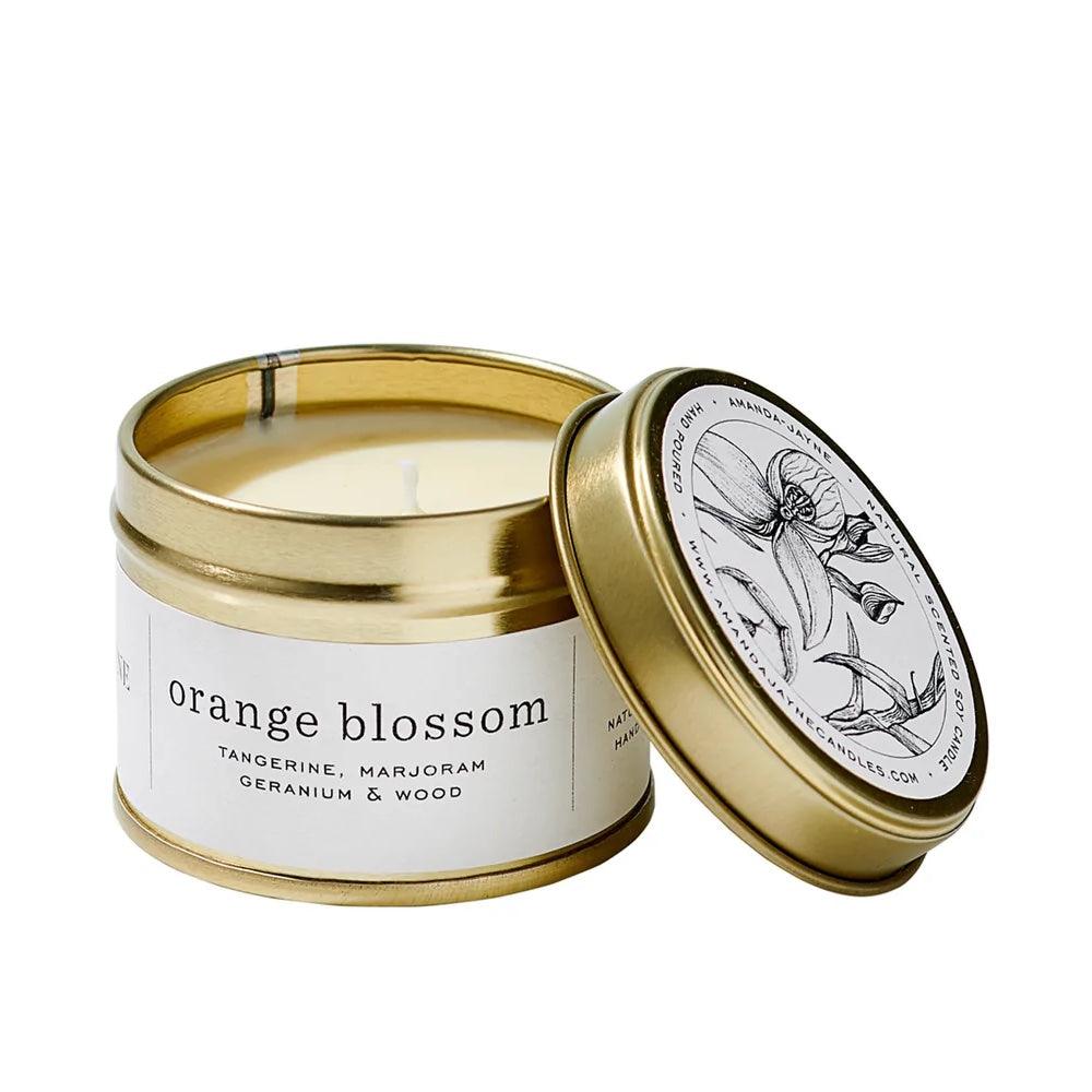 Orange Blossom Candle - Gold Tin - Wildsprout
